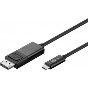 Goobay 79295 cavo e adattatore video 1,2 m USB tipo-C DisplayPort Nero (Goobay USB-C to Displayport. M/M. Blac)