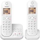 Telefono cordless Panasonic con AB KX-TGC422GW Duo - bianco