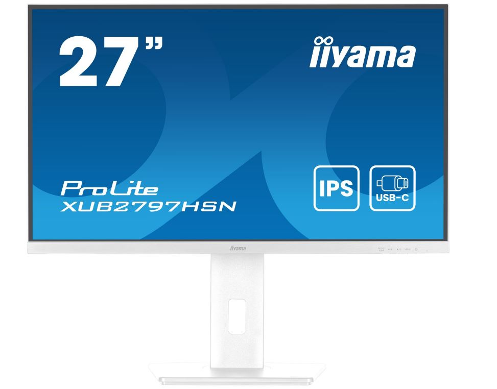 iiyama ProLite XUB2797HSN-W2 Monitor PC 686 cm 27 1920 x 1080 Pixel (27 ProLite XUB2797HSN-W2 - 27 IPS technology panel with US