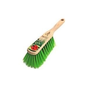 Peggy Perfect Gartenhandfeger, Holz, Elastonborste grün robuster Holzkörper, mit Marienkäfer-Motiv, Länge: 280 mm - 1 Stück (75205)