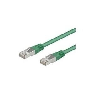 Wentronic goobay - Patch-Kabel - RJ-45 (M) bis RJ-45 (M) - 15,0m - Foiled Unshielded Twisted Pair (F/UTP) - CAT 5e - geformt, ohne Haken - grün (50870)