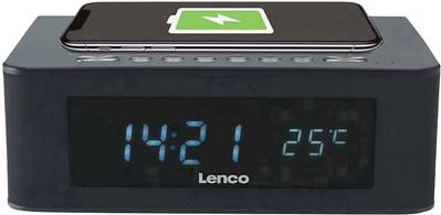 Lenco CR-580 UKW Radiowecker AUX, Bluetooth® Akku-Ladefunktion Schwarz (CR-580)