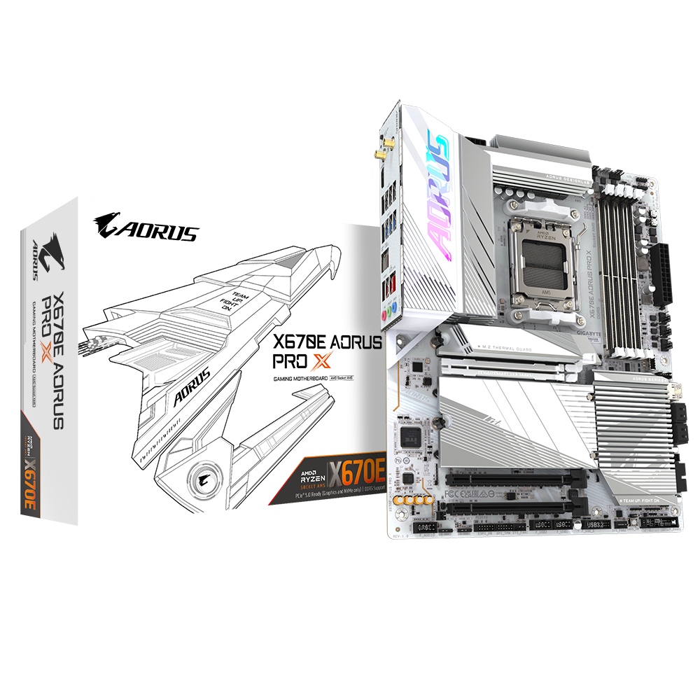 Gigabyte X670E AORUS PRO X scheda madre AMD X670 Presa di corrente AM5 ATX (GIGA X670E AORUS PRO X AM5/DDR5/ATX)