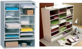 PAPERFLOW Post-Sortierstation, 12 Fachböden, grau aus Polystyrol, für DIN A4-Formate, stapelbar, inkl. - 1 Stück (59.02)