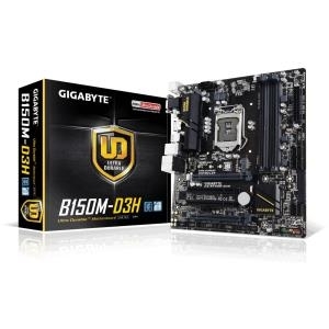 Gigabyte GA-B150M-D3H - 1.0 - Motherboard - micro ATX - LGA1151 Socket - B150 - USB 3.0 - Gigabit LAN - Onboard-Grafik (CPU erforderlich) - HD Audio (8-Kanal)