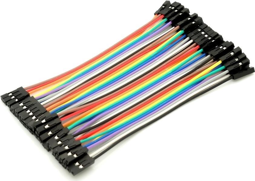 40pin Jumper / Dupont Kabel Female - Female trennbar - Länge: 0,10 m (DUPK-40-FF-10)