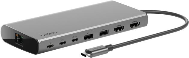 Belkin INC015BTSGY-CZ replicatore di porte e docking station per laptop Cablato USB 3.2 Gen 1 [3.1 Gen 1] Type-C Alluminio (USB