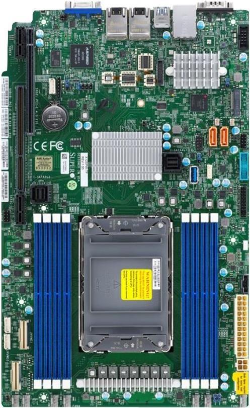 Super Micro SUPERMICRO X12SPW-TF - Motherboard - LGA4189-Sockel - C621A Chipsatz - USB 3,2 Gen 1 - 2 x 10 Gigabit LAN - Onboard-Grafik - für SCLA15TQC 563W, R504W, UP SuperServer 110P-WTR, 510P-WT, 510P-WTR, 520P-WTR (MBD-X12SPW-TF-B)