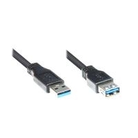 Good Connections - USB 3.0 Verlängerungskabel - USB Typ A (M) - USB Typ B (W) - 1.8 m - Schwarz (2711-S02)