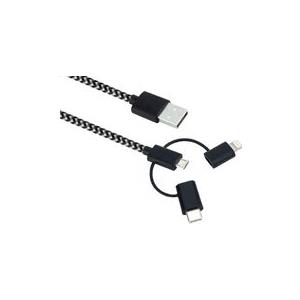 Sandberg 3in1 - Lade-/Datenkabel - Lightning / USB - USB (M) bis Micro-USB Type B, Lightning, USB-C (M)