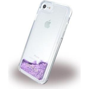 Guess - Liquid Glitter Triangle GUHCP7GLUTPU - Hardcover - Apple iPhone 6, 6s, 7 - Lila (GUHCP7GLUTPU)