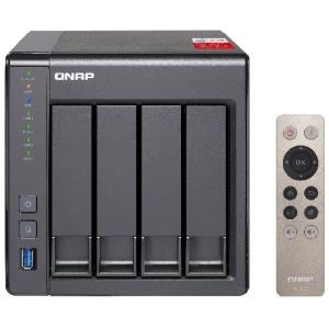 QNAP TS-451+ - NAS-Server - 4 Schächte - 12 TB - SATA 6Gb/s - HDD 3 TB x 4 - RAID 0, 1, 5, 6, 10, JBOD, 5 Hot Spare - RAM 2 GB - Gigabit Ethernet - iSCSI