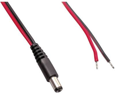 TRU COMPONENTS Niedervolt-Anschlusskabel Niedervolt-Stecker - offene Kabelenden 5.50 mm 0.30 m 1 St. (TC-2511271)