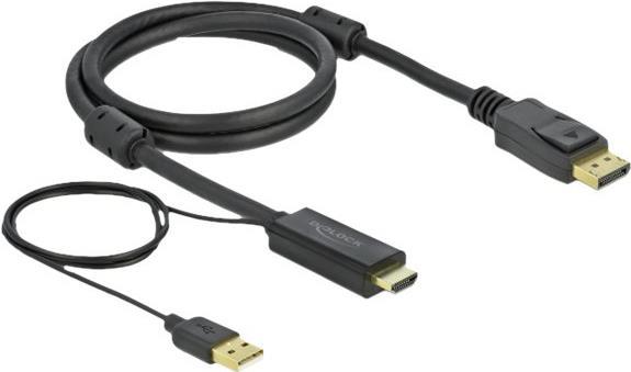 Delock Cavo da HDMI a DisplayPort 4K, 30Hz, 1m