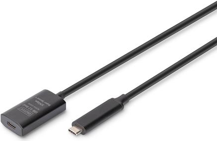 Digitus Cavo di prolunga attivo USB 3.2 Gen2 10G USB-C - USB-C 5 m (USB-C/USB-C 10G EXTENS CABLE 5M - 5M 10G USB 3.2 GEN2)