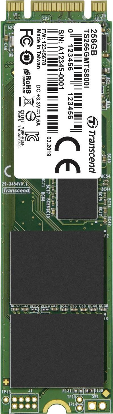 Trascendi l'MTS800I. Capacità di memoria SSD 256 GB Fattore di forma SSD M.2 velocità di lettura 530 MB/s velocità di scritt