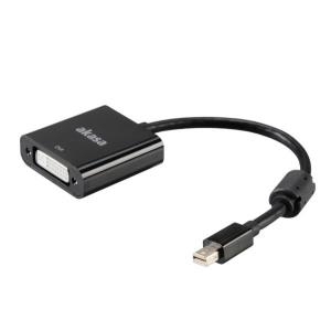 Akasa AK-CBDP16-20BK - Videokonverter - DisplayPort - DVI - Schwarz