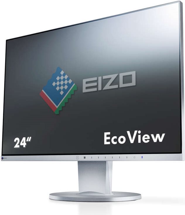 EIZO FlexScan EV2450-GY - LED-Monitor - 60cm (23.8) - 1920 x 1200 FullHD - IPS - 250 cd/m2 - 1000:1 - 5 ms - HDMI, DVI-D, VGA, DisplayPort - Lautsprecher - Grau (EV2450-GY)