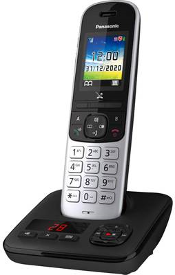 Telefono cordless Panasonic con AB KX-TGH720GS - nero