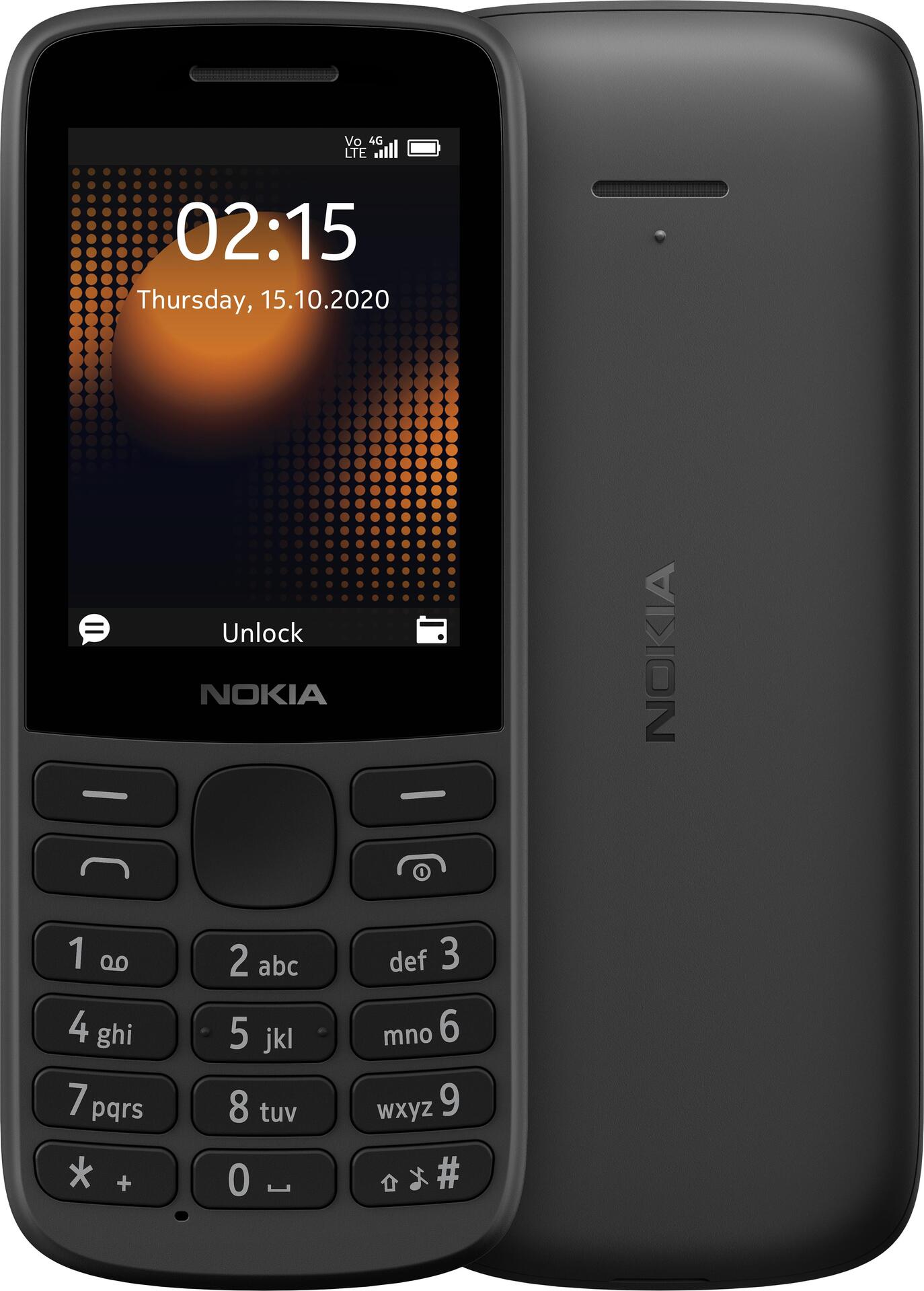 Nokia 215 4G 128 MB nero, telefono funzionale