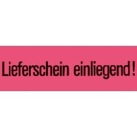 HERMA Versandzettel Lieferschein einliegend 39x118 mm leuchtrot 1000 St. (6754)
