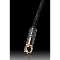 Anschlusskabel SAT, F-Stecker auf F-Stecker, metall, mit Ferritkernen, vollgeschirmt, 100dB, im Nylonmantel, schwarz, 5m, shiverpeaks® PREMIUM-Line [8 (80095-SBN)