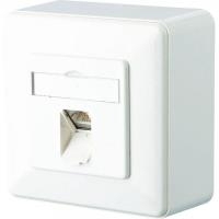 METZ CONNECT BTR E-DAT C6 8(8) AP - Wanddose - RJ-45 - Pure White, RAL 9010 - 1 Anschluss (1307370002-I)