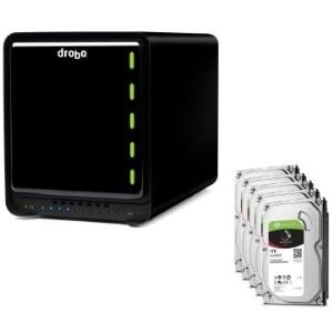 Drobo 5C DAS System 5-Bay 5TB inkl. 5x 1TB Seagate ST1000VN002 1 x USB 3.0 Typ C - 5x SATA Einschübe für HDD/SSD 3.5  - Hot-swap Unterstützung - inkl. 5x 1TB Seagate ST1000VN002 -  (DDR4A31 +5X 1TB SG)