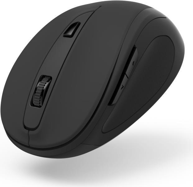 Hama MC-400 V2 Compact Wireless Optical Mouse, 6 Buttons, 800-1600 DPI, Black