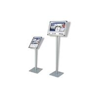 FRANKEN Infoständer Standard, DIN A4 quer, Höhe: 725 mm silbereloxierter Aluminiumrahmen, 25 mm Klapprahmenprofil (BS0903)