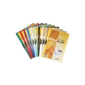 DURABLE Klemmhefter DURACLIP ORIGINAL 60, DIN A4, weiß transparenter Vorderdeckel, mit Metallklemme (2209-02)