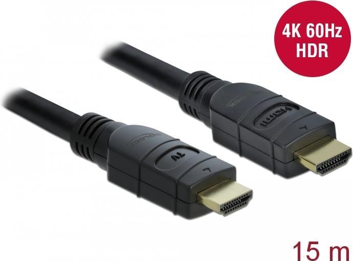 Delock Cavo HDMI attivo 4K 60Hz 15m