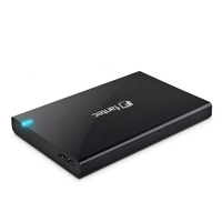 Fantec ALU-25B31 - Festplatte - SSD - SATA - Serial ATA II - Serial ATA III - 3.1 (3.1 Gen 2) - Micro-USB B - Weiblich - Schwarz (1837)