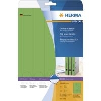 HERMA Special - Etichette di carta per raccoglitori opache autoadesive permanenti - verde - 38 x 297 mm - 100 etichetta(e) (20