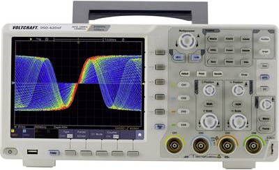 VOLTCRAFT DSO-6204F Digital-Oszilloskop 200 MHz 4-Kanal 1 GSa/s 40000 kpts 8 Bit Digital-Speicher (DSO), Funktionsgenerator (VC-8366330)
