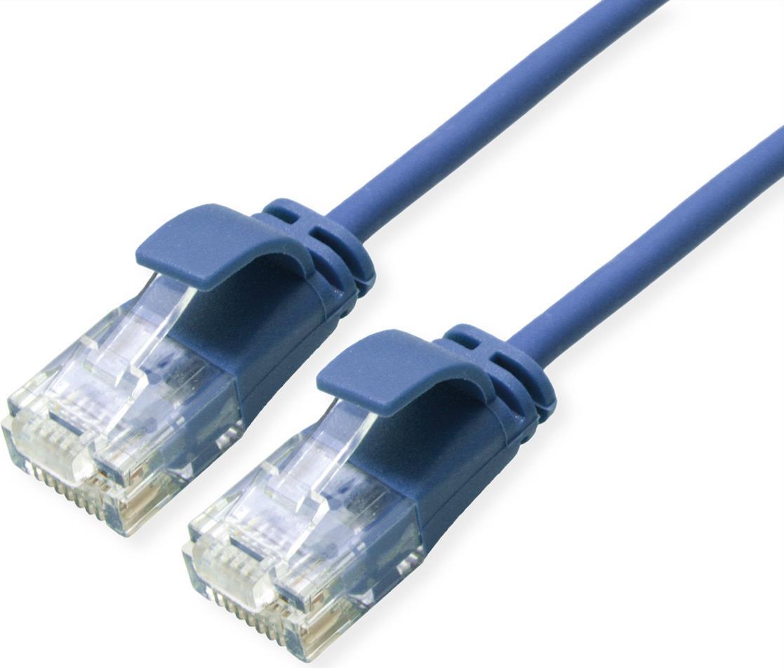 ROLINE UTP DATA CENTER PATCHCORD CAT.6A CLASS EA LSOH SLIM BLU 5M