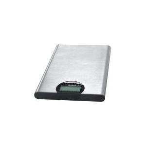 MAULsteel Briefwaage, Tragkraft: 2.000 g, nickel Batteriebetrieb, inkl. 1 x 3 V Lithium-Batterie (CR2032) (16520-96)