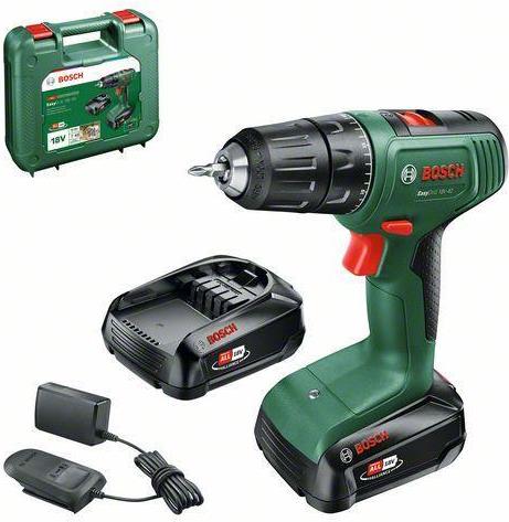 Bosch EasyDrill 18V-40 1630 Giri/min Senza chiave 1,3 kg Nero, Verde