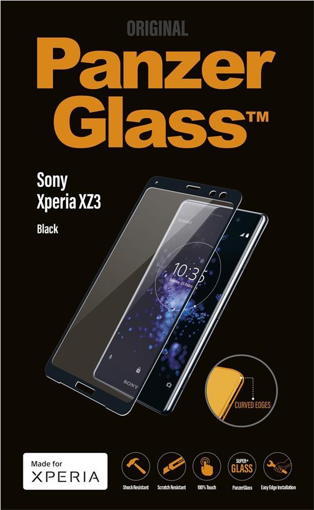 PanzerGlass Original - protezione schermo per telefono cellulare - vetro - colore cornice nero - per Sony XPERIA XZ3