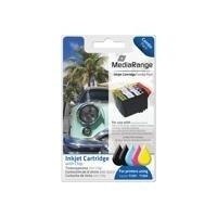 MediaRange Combo Pack - 4er-Pack - Schwarz, Gelb, Cyan, Magenta - Tintenpatrone (entspricht: Epson T1292, Epson T1293, Epson T1294, Epson T1291) - für Epson Stylus SX230, SX235, SX430, SX438, WorkForce WF-3520, 3530, 3540, 7015, 7515, 7525 (MRET129)