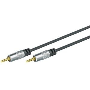 Professional Audiokabel High Quality, 3,5 mm Stereo Klinkenst./St., 3.0 m Verchromter Metall-Klinkenstecker 3,5mm Stereo und verchromter Metall-Klinkenstecker 3,5mm Stereo, vergoldete Kontakte (499308123)