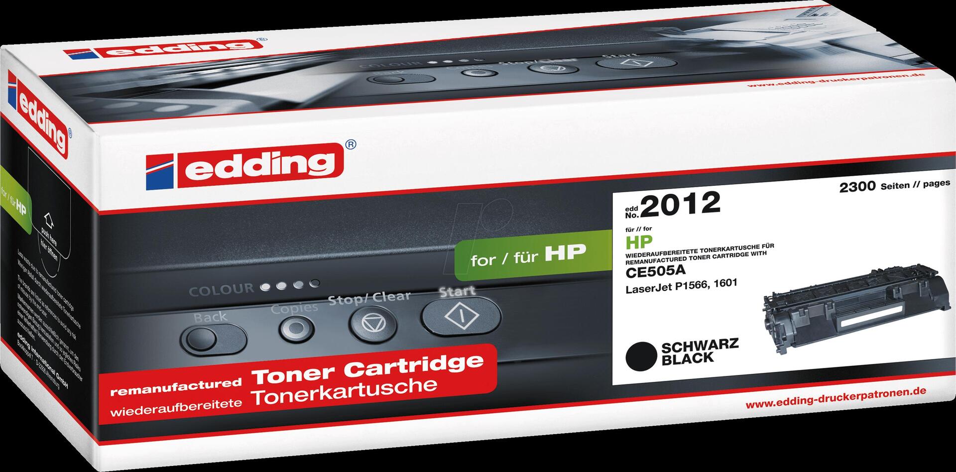 toner edding EDD-2012 nero compatibile con HP 05A Canon 719(CE505A 3479B002AA)