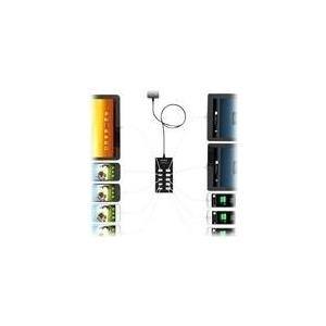 Compulocks 10-Port USB Charging Power Strip - 10 USB Charging Ports with Surge Protection - Netzteil - 2.4 A - 10 Ausgabeanschlussstellen (USB (nur Strom))