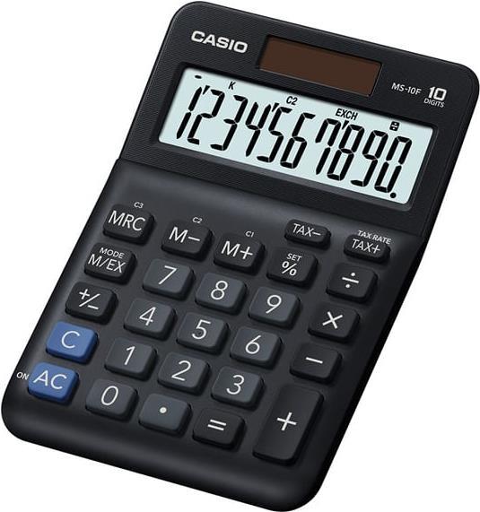 Casio MS-10F calcolatrice Desktop Calcolatrice di base Nero (Casio MS-10F 10 Digit Semi Desk Calculator)