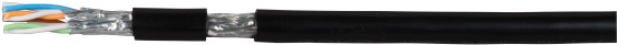 DRAKACat.7 Rohkabel Außenkabel UC900 SS23 4P PE, 500 Meter, Das Datenkabel ist ein für die direkte Erdverlegung geeignetes Installationskabel mit dickwandigem Polyethylen Außenmantel, UV- beständig und für Übertragungen bis < (99731.500)
