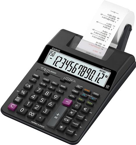 Casio HR-150RCE calcolatrice Desktop Calcolatrice con stampa Nero (Casio HR-150RCE 12 Digit Printing Calculator Black HR-150RCE