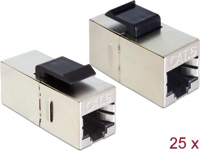 Delock Modulo Keystone Presa RJ45 Presa RJ45 Cat.6 compatta 25 pezzi