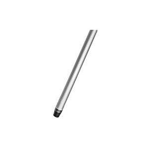Peggy Perfect Besenstiel Metall, mit Gewinde, 1.400 mm extra stark, Durchmesser: 25 mm, Länge: 1.400 mm, konisch - 1 Stück (18147)