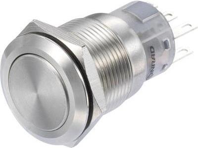 Conrad Druckschalter 250 V/AC 3 A 2 x Ein/(Ein) LAS1-AGQ-22/S IP65 tastend 1 St. (LAS1-AGQ-22/S)