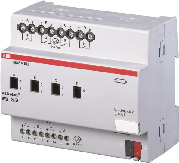 ABB STOTZ-KONTAKT ABB SD/S4.16.1 Switching/dimming actuator 4 Kanäle (2CDG110080R0011)